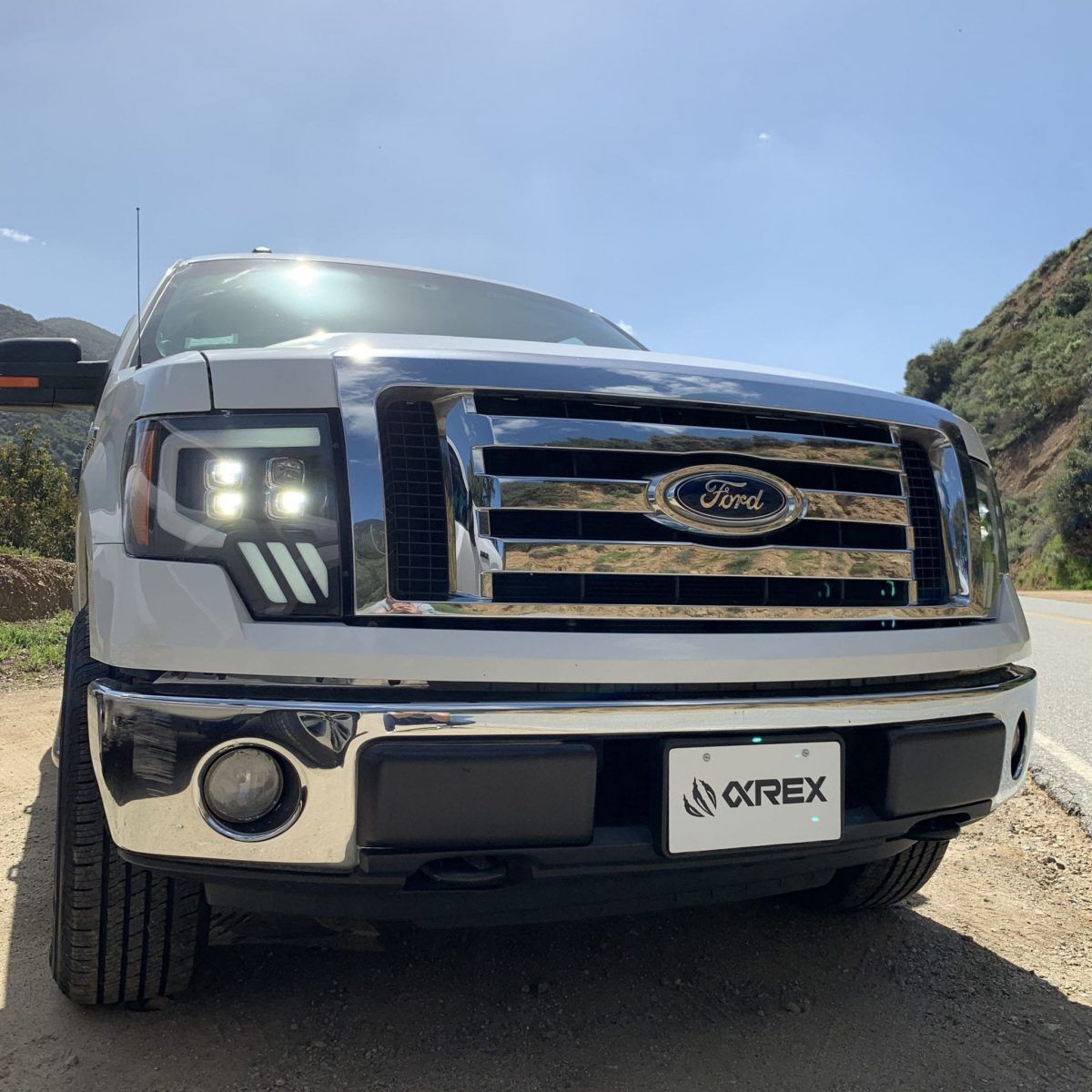 09-14 Ford F-150 NOVA-Series LED Projector Headlights Jet Black by AlphaRex