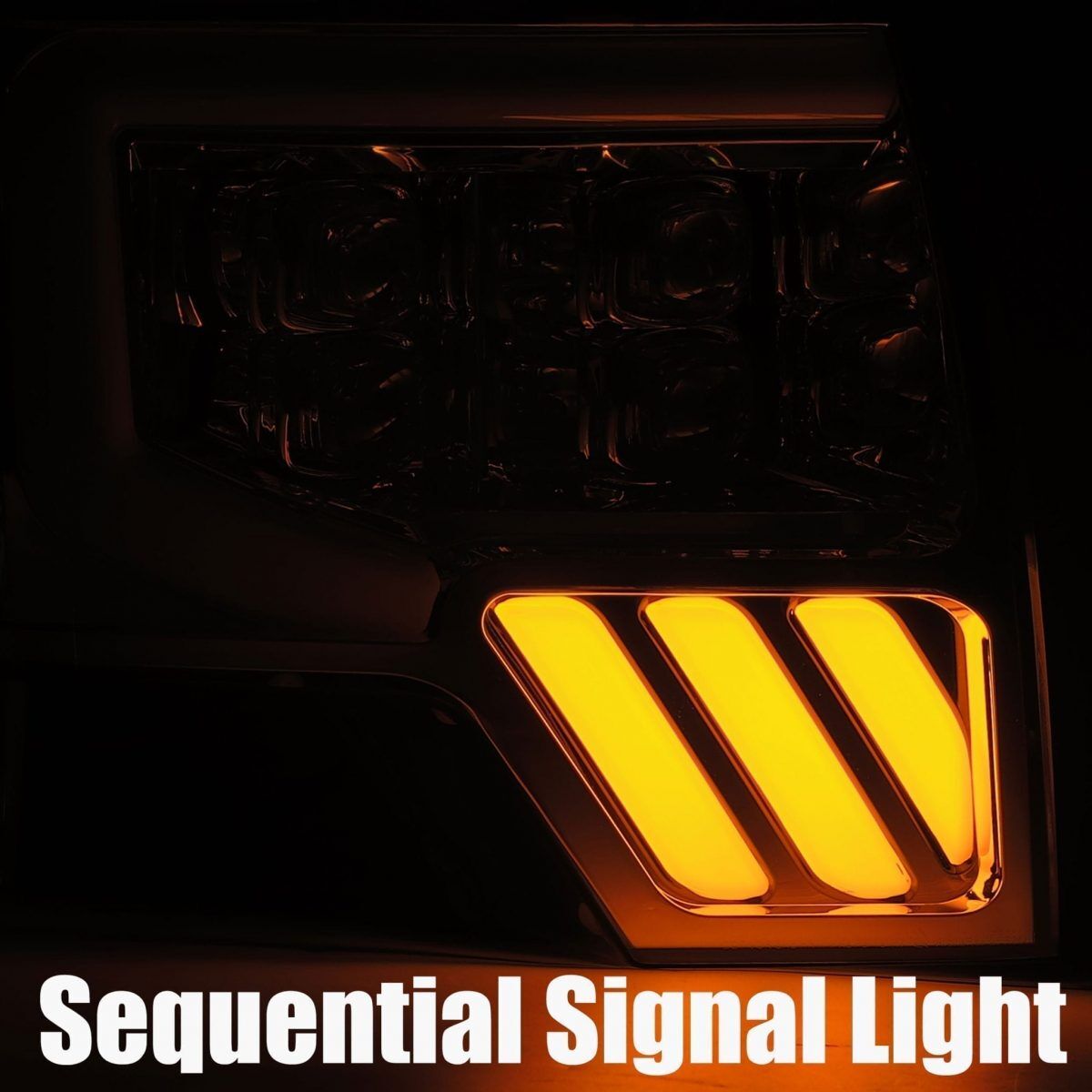 09-14 Ford F-150 NOVA-Series LED Projector Headlights Black by AlphaRex
