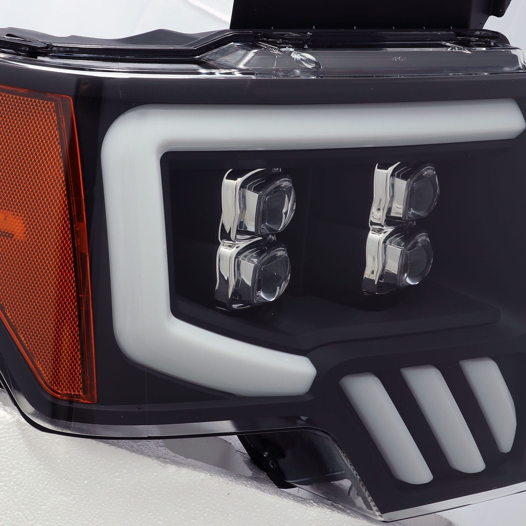 09-14 Ford F-150 NOVA-Series LED Projector Headlights Black by AlphaRex