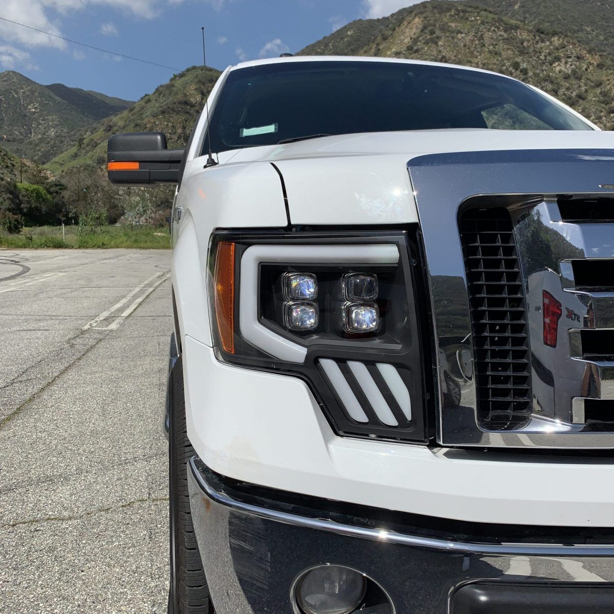 09-14 Ford F-150 NOVA-Series LED Projector Headlights Black by AlphaRex