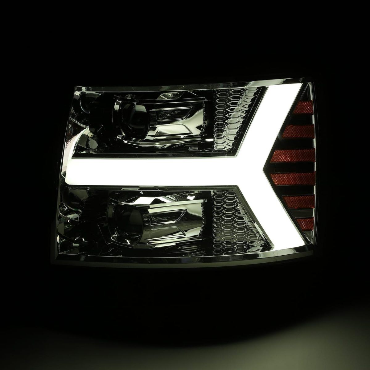 07-13 Chevrolet Silverado PRO-Series Projector Headlights Chrome by AlphaRex