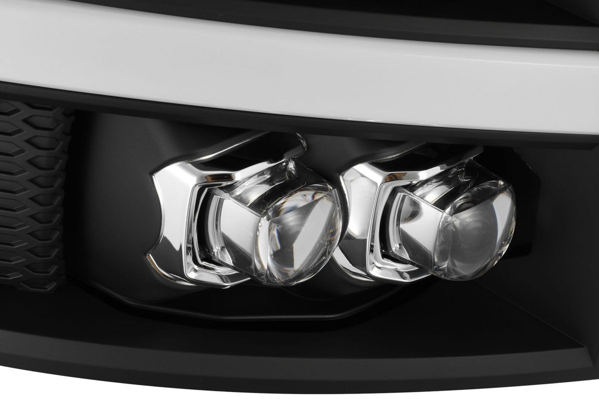 07-13 Chevrolet Silverado NOVA-Series LED Projector Headlights Black by AlphaRex