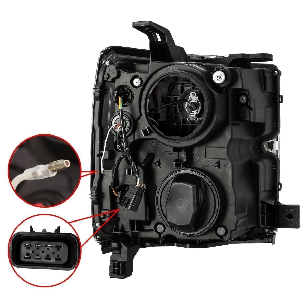 15-19 Chevrolet Silverado 2500HD/3500HD PRO-Series Projector Headlights Chrome by AlphaRex