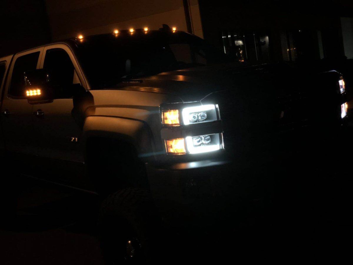 15-19 Chevrolet Silverado 2500HD/3500HD NOVA-Series LED Projector Headlights Chrome G2 by AlphaRex