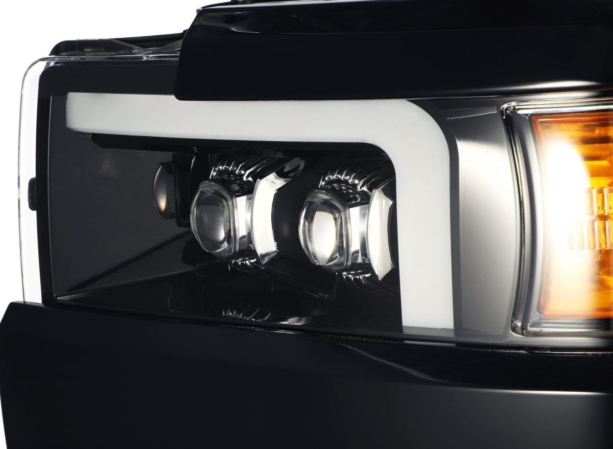 15-19 Chevrolet Silverado 2500HD/3500HD NOVA-Series LED Projector Headlights Jet Black G2 by AlphaRex