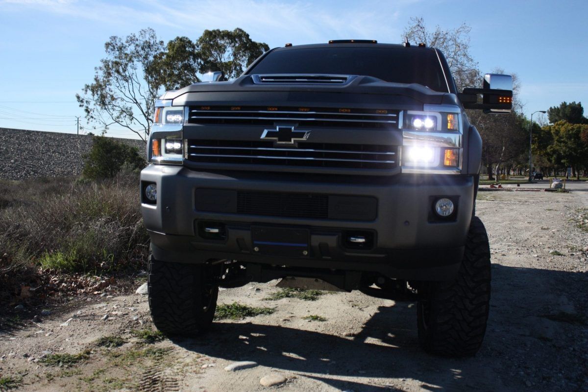 15-19 Chevrolet Silverado 2500HD/3500HD NOVA-Series LED Projector Headlights Jet Black G2 by AlphaRex