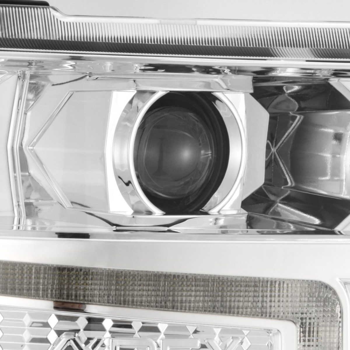 16-18 Chevrolet Silverado 1500 LUXX-Series LED Projector Headlights Chrome by AlphaRex