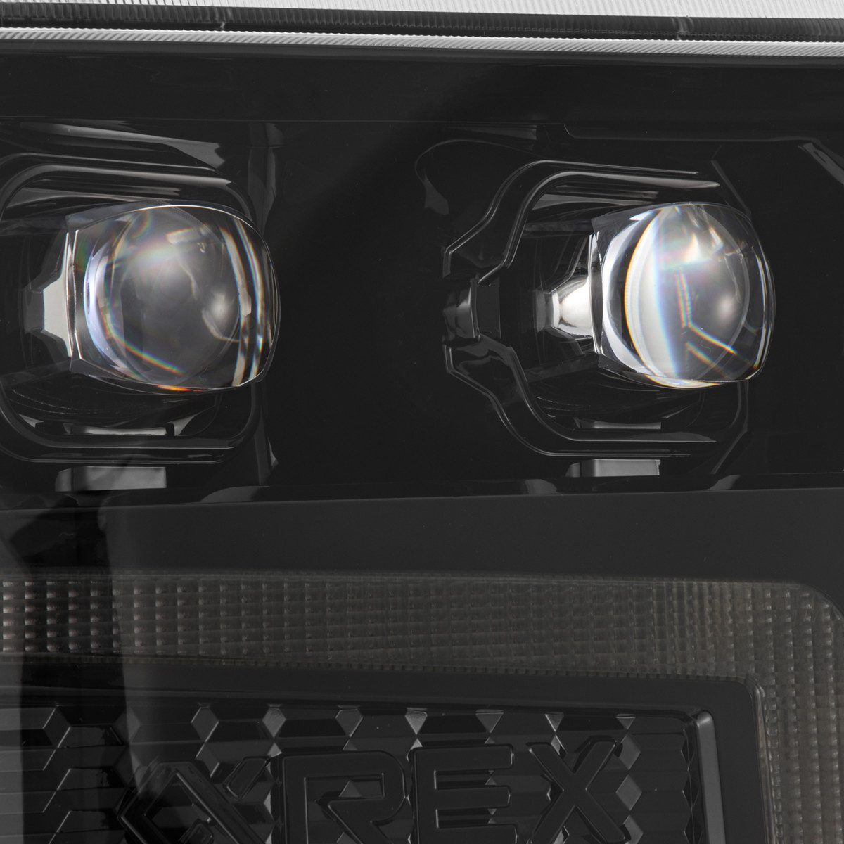 16-18 Chevrolet Silverado 1500 NOVA-Series LED Projector Headlights Alpha-Black by AlphaRex