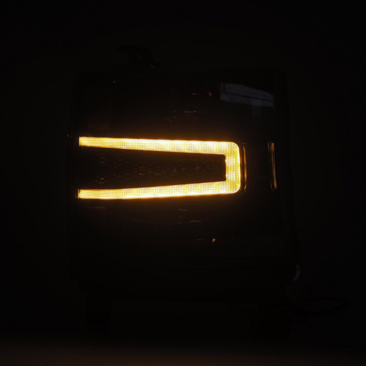 16-18 Chevrolet Silverado 1500 NOVA-Series LED Projector Headlights Alpha-Black by AlphaRex