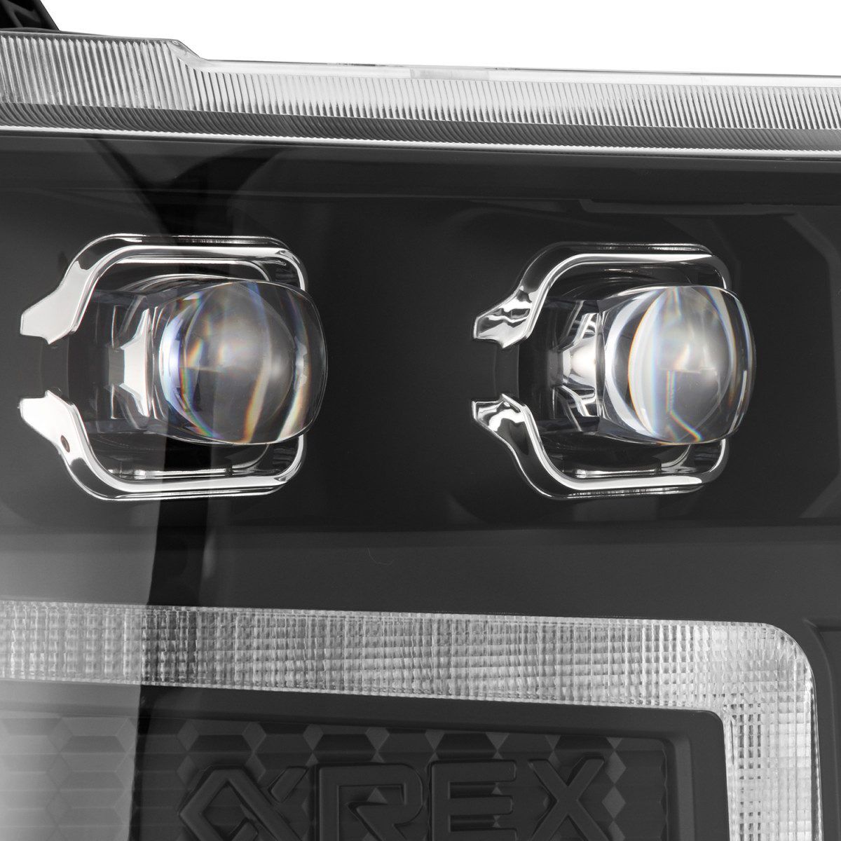 16-18 Chevrolet Silverado 1500 NOVA-Series LED Projector Headlights Black by AlphaRex