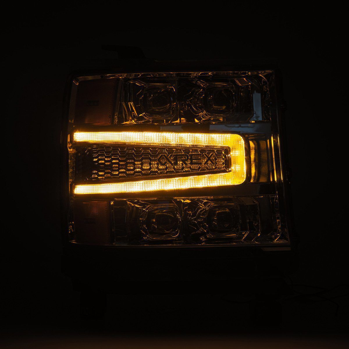 16-18 Chevrolet Silverado 1500 NOVA-Series LED Projector Headlights Chrome by AlphaRex