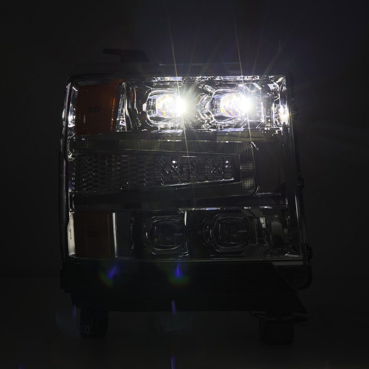 16-18 Chevrolet Silverado 1500 NOVA-Series LED Projector Headlights Chrome by AlphaRex