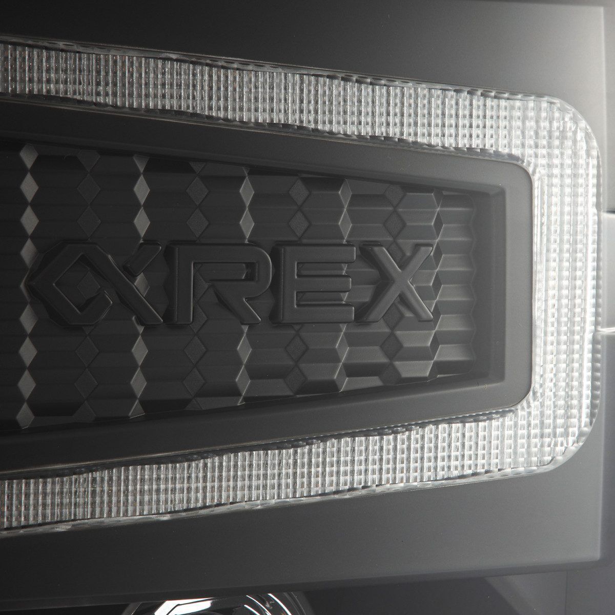 14-15 Chevrolet Silverado LUXX-Series LED Projector Headlights Black by AlphaRex