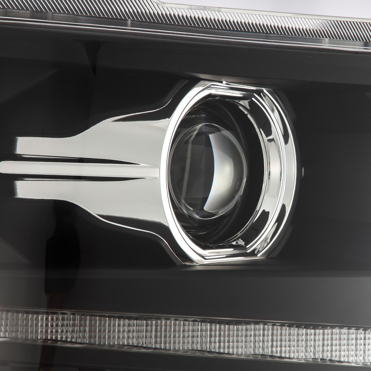 14-15 Chevrolet Silverado PRO-Series LED Projector Headlights Black by AlphaRex