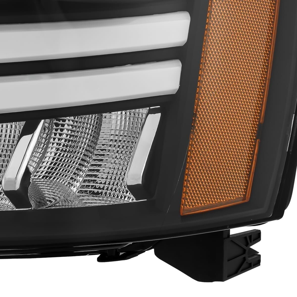07-13 Chevrolet Avalanche NOVA-Series LED Projector Headlights Black by AlphaRex