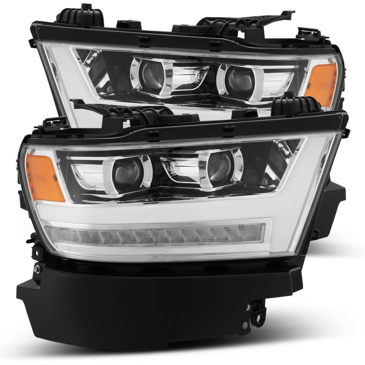 2019-2024 Ram 1500 PRO-Series Projector Headlights Chrome by AlphaRex - 880514