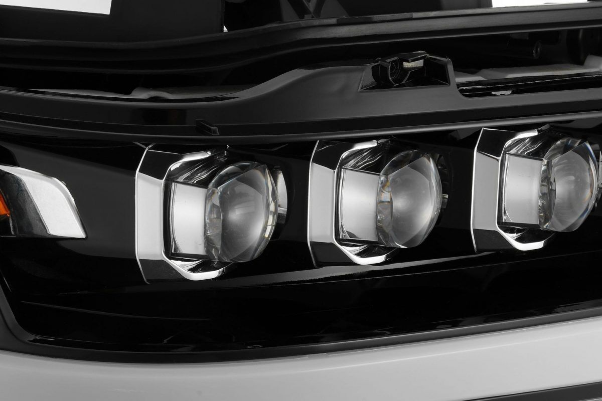 2019-2024 Ram 1500 NOVA-Series LED Projector Headlights Jet Black by AlphaRex