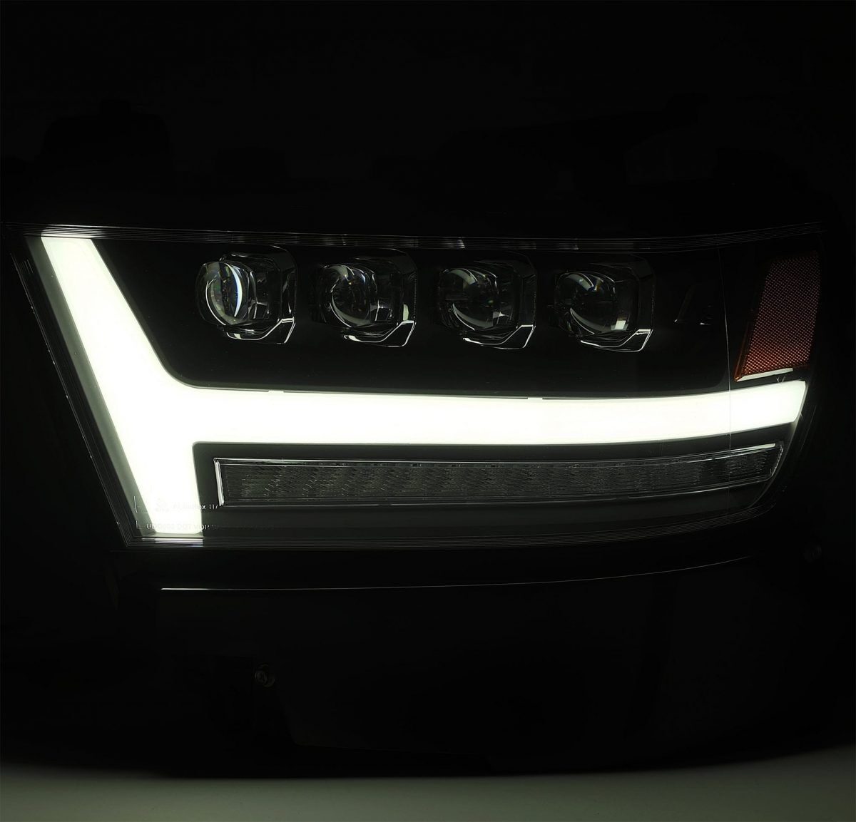 2019-2024 Ram 1500 NOVA-Series LED Projector Headlights Jet Black by AlphaRex