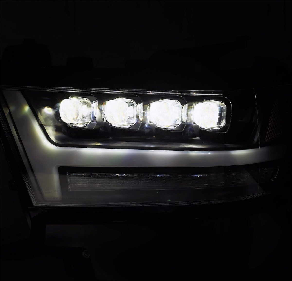 2019-2024 Ram 1500 NOVA-Series LED Projector Headlights Black by AlphaRex
