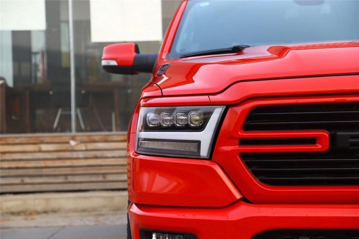 2019-2024 Ram 1500 NOVA-Series LED Projector Headlights Black by AlphaRex
