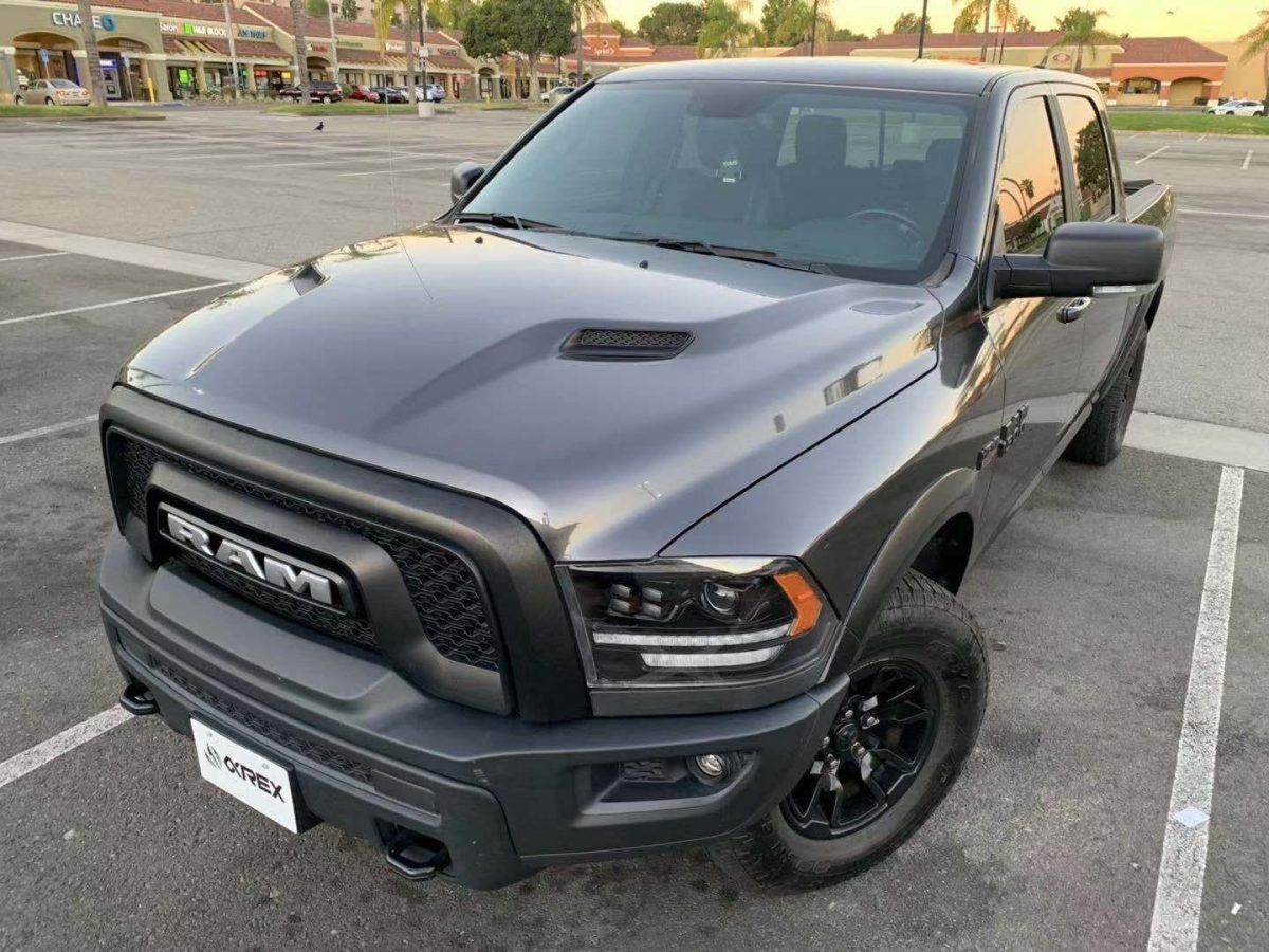 09-18 Ram 1500 Truck LUXX-Series (5th Gen 2500 Style) LED Projector Headlights Alpha-Black by AlphaRex