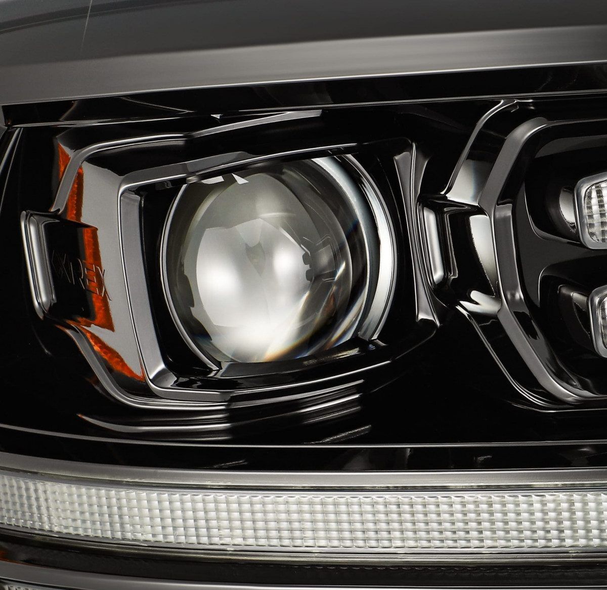 09-18 Ram Truck PRO-Series (5th Gen 2500 Style) Projector Headlights Alpha-Black by AlphaRex
