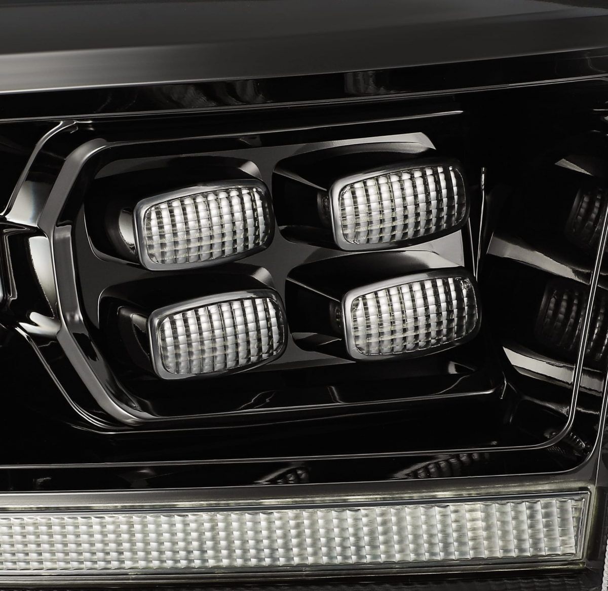 09-18 Ram Truck PRO-Series (5th Gen 2500 Style) Projector Headlights Alpha-Black by AlphaRex