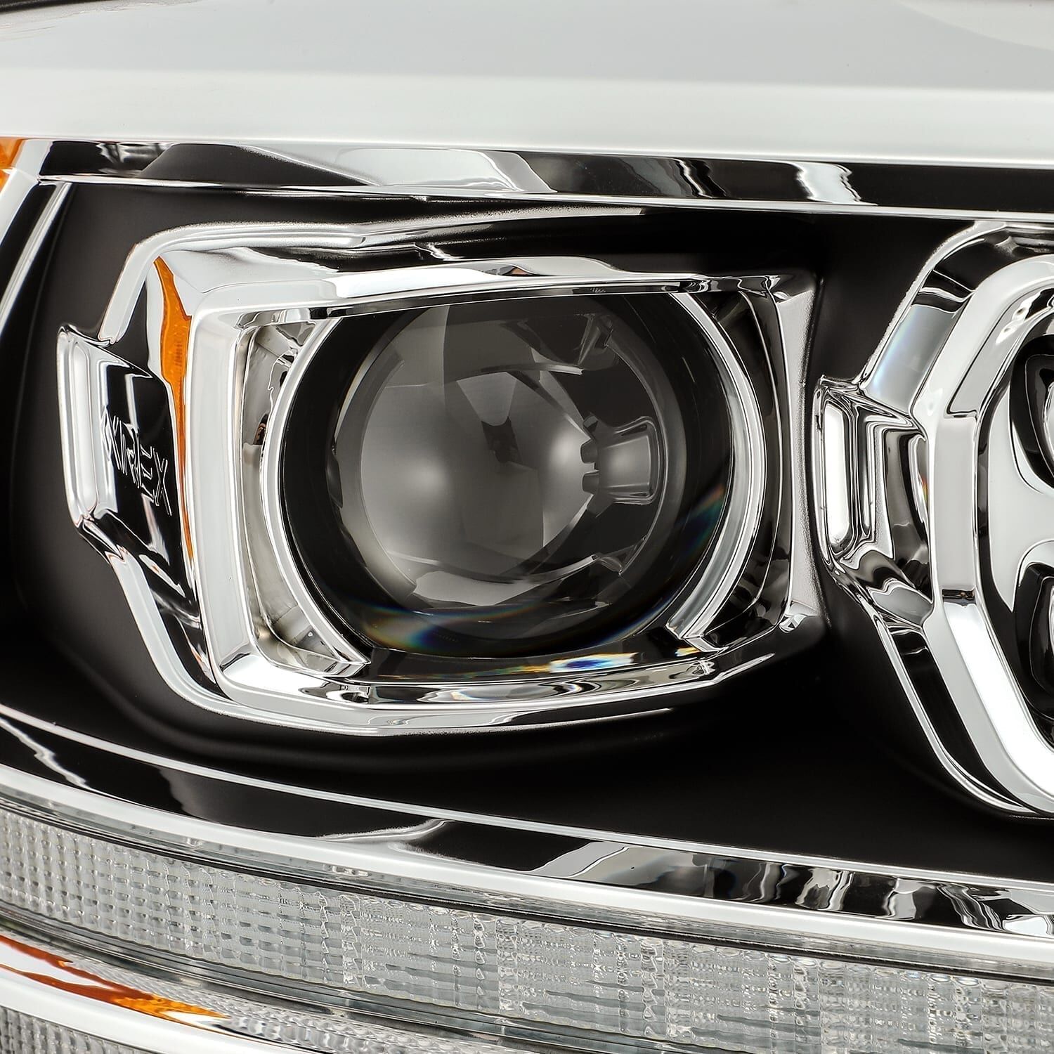 10-18 Ram 2500/3500 Truck LUXX-Series (5th Gen 2500 Style) LED Projector Headlights Black by AlphaRex