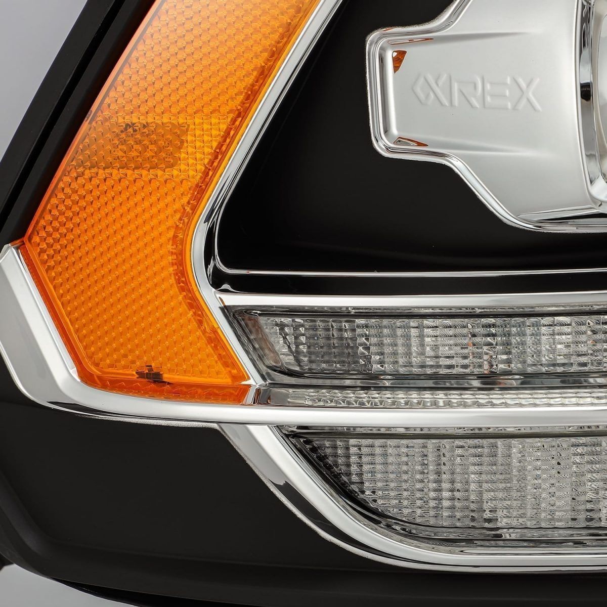 10-18 Ram 2500/3500 Truck LUXX-Series (5th Gen 2500 Style) LED Projector Headlights Black by AlphaRex