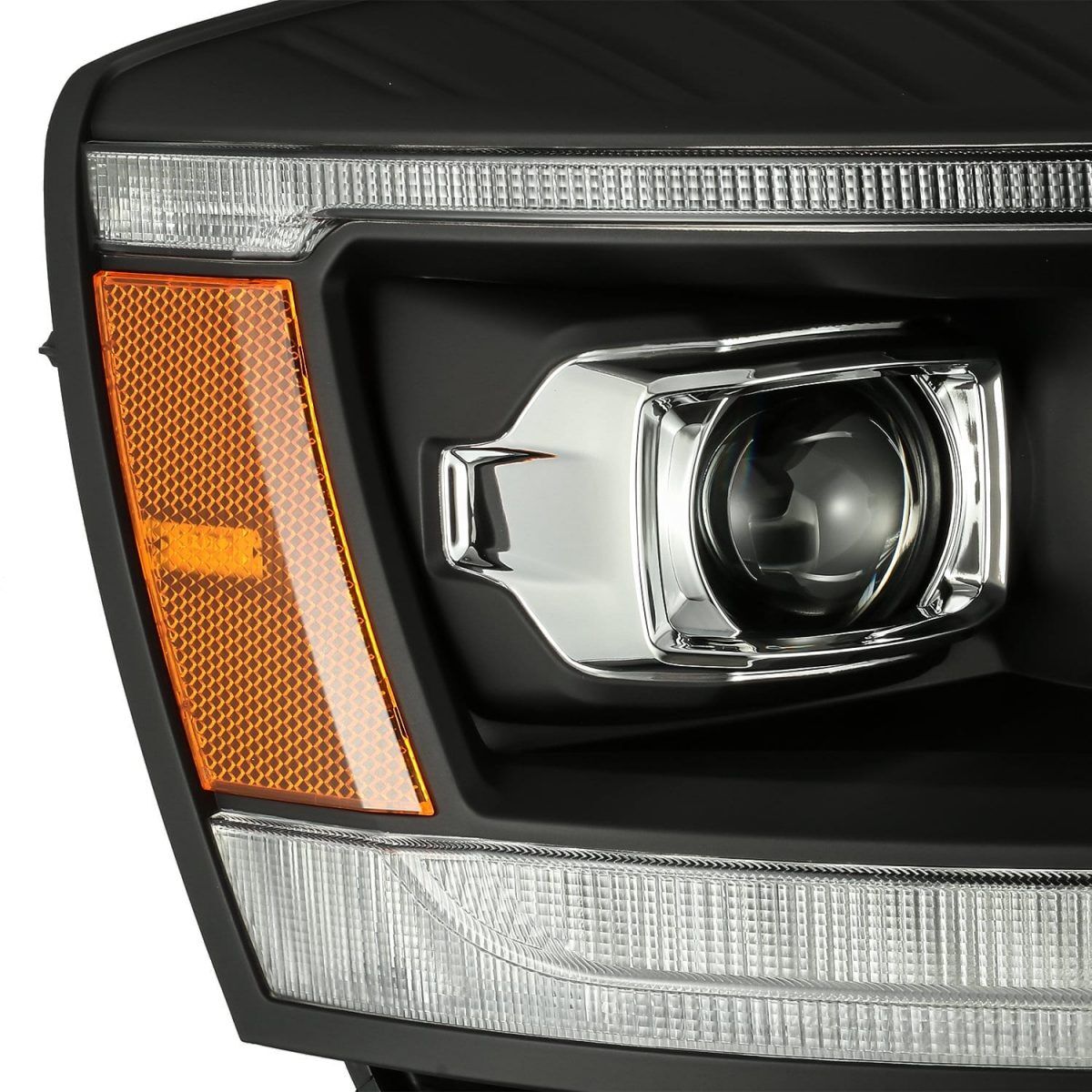 06-08 Dodge Ram PRO-Series Projector Headlights Black by AlphaRex