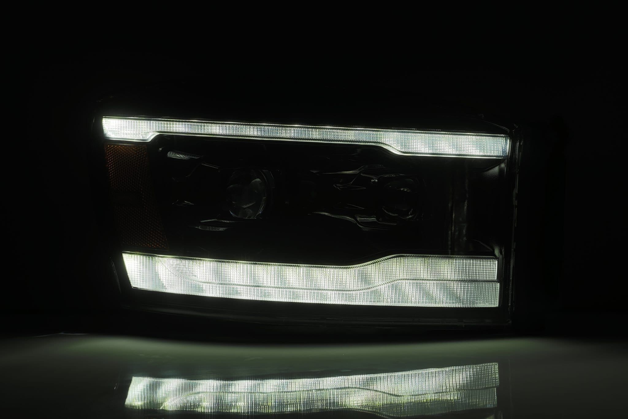 06-08 Dodge Ram PRO-Series Projector Headlights Black by AlphaRex