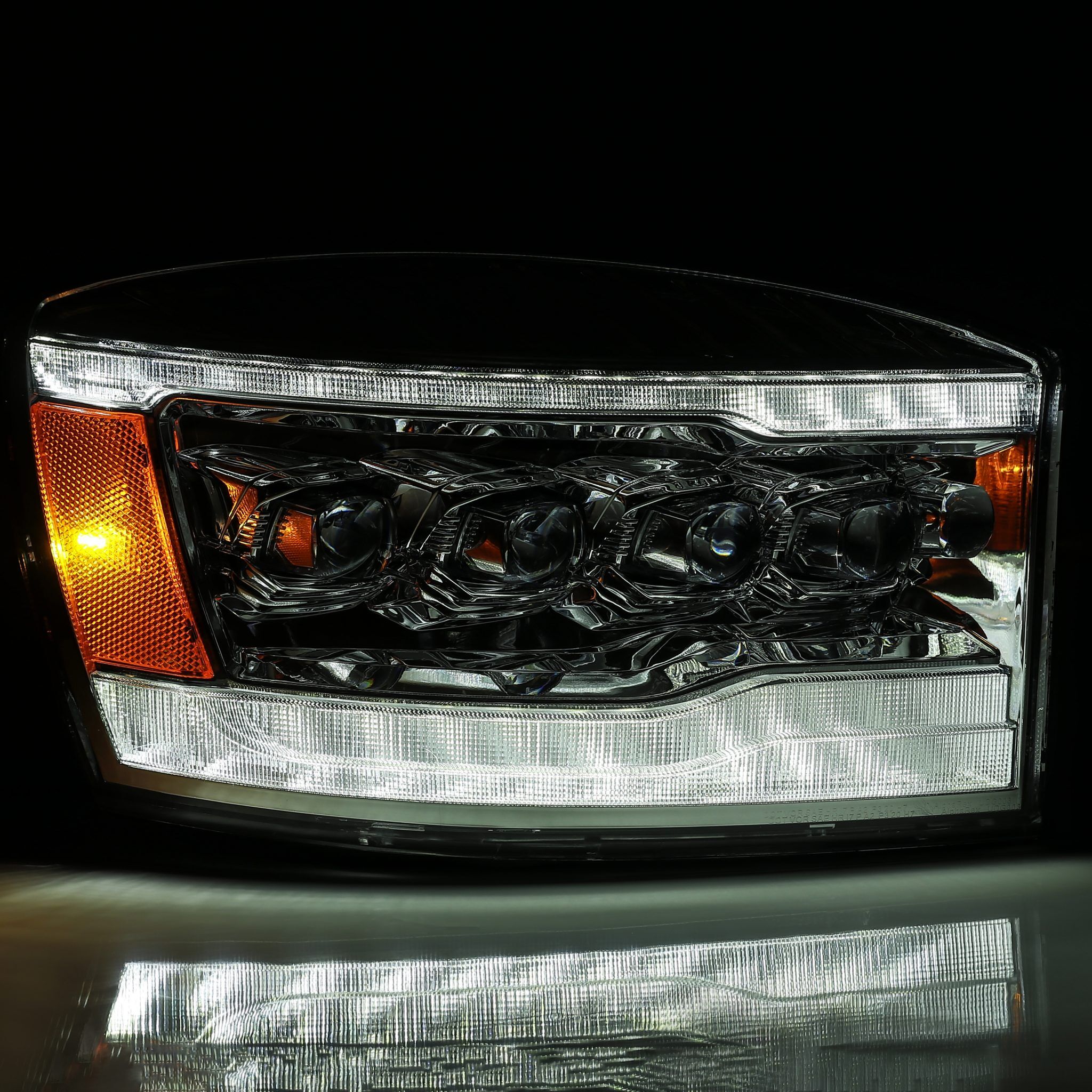 06-09 Dodge Ram 2500/3500 NOVA-Series LED Projector Headlights Chrome by AlphaRex