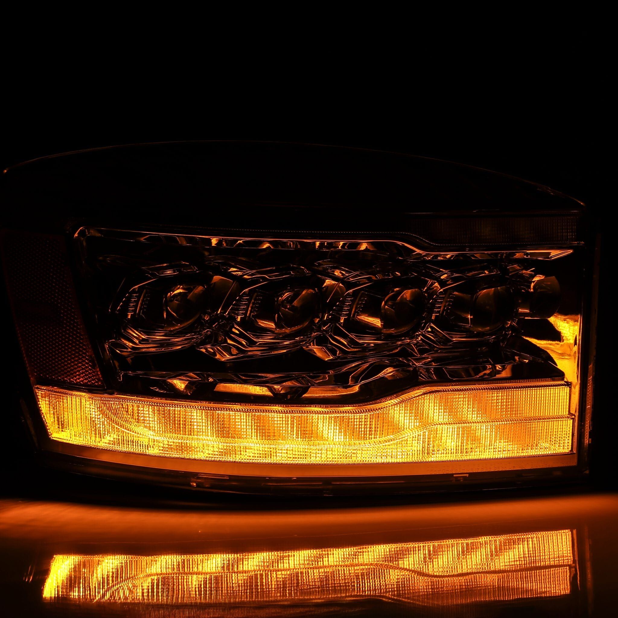 06-09 Dodge Ram 2500/3500 NOVA-Series LED Projector Headlights Chrome by AlphaRex