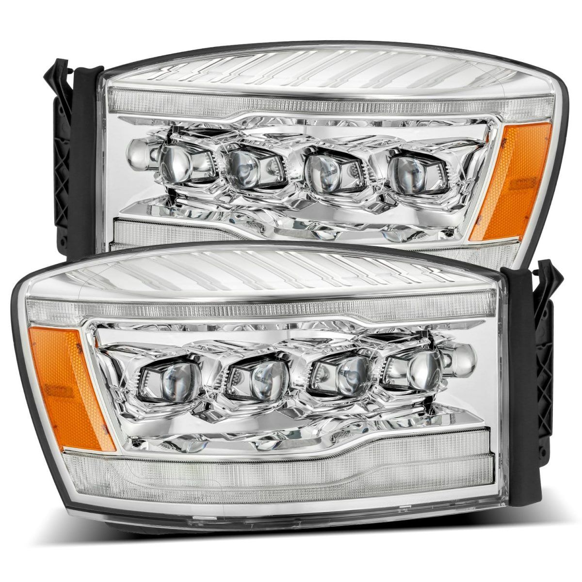 06-09 Dodge Ram 2500/3500 NOVA-Series LED Projector Headlights Chrome by AlphaRex - 880537