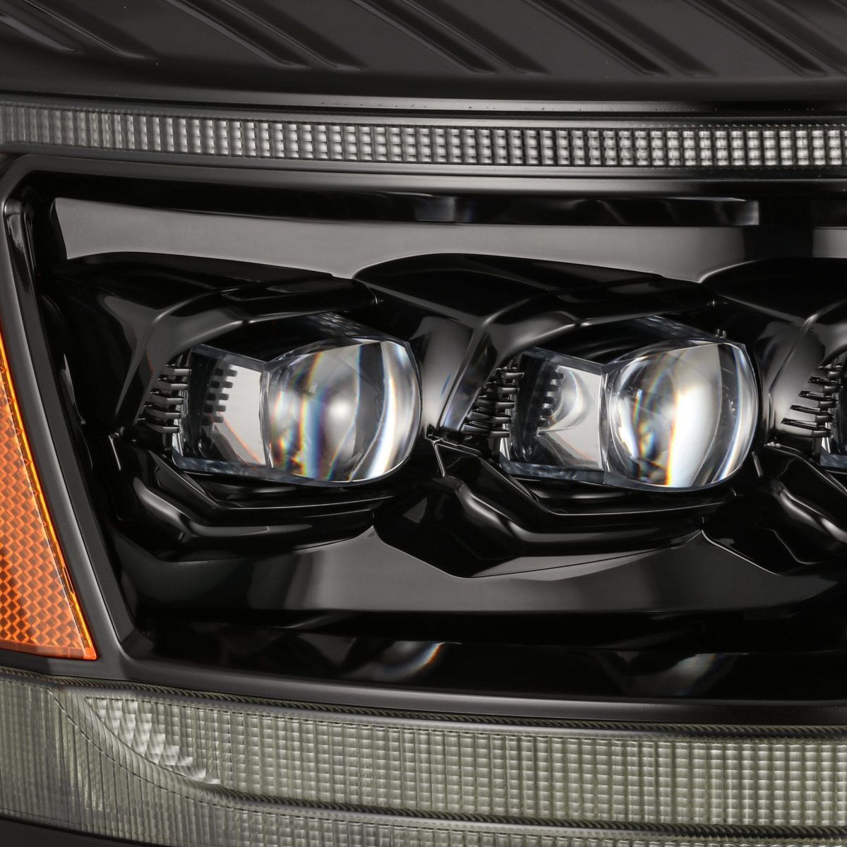 06-08 Dodge Ram 1500 NOVA-Series LED Projector Headlights Alpha-Black by AlphaRex