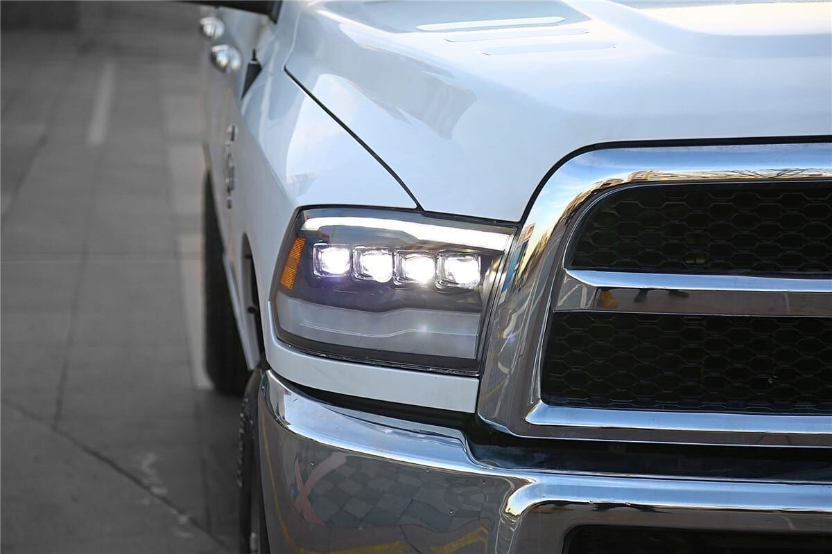 09-18 Ram 1500 Truck NOVA-Series LED Projector Headlights Alpha-Black by AlphaRex