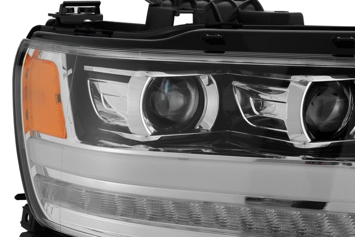 2019-2024 Ram 1500 LUXX-Series LED Projector Headlights Chrome by AlphaRex