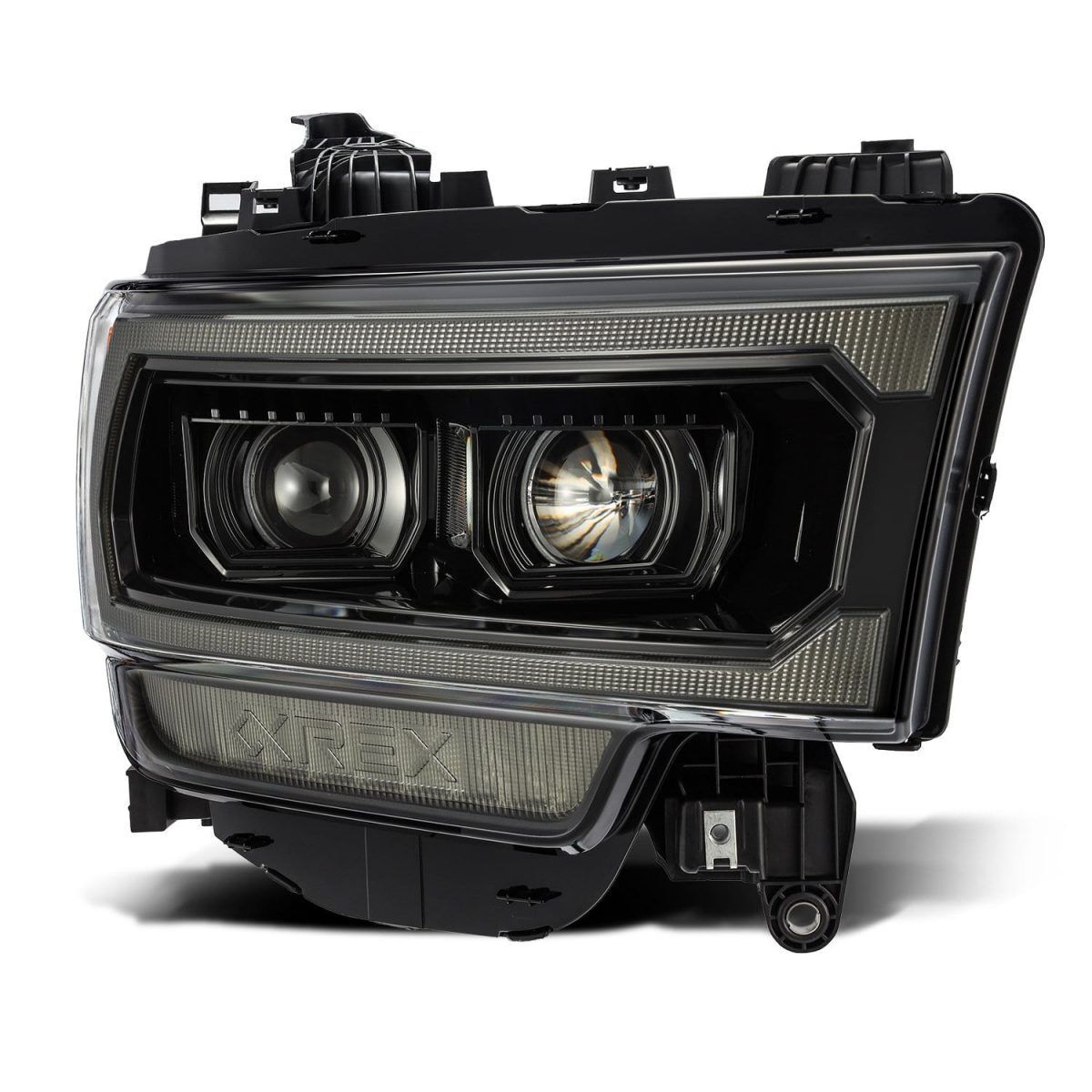 2019-2024 Ram 2500/3500 LUXX-Series LED Projector Headlights Alpha-Black by AlphaRex