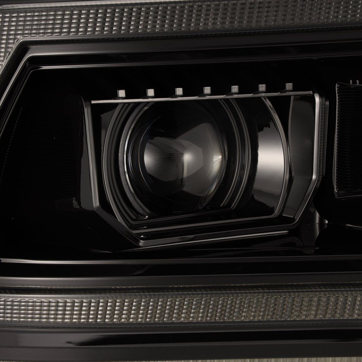 2019-2024 Ram 2500/3500 LUXX-Series LED Projector Headlights Alpha-Black by AlphaRex