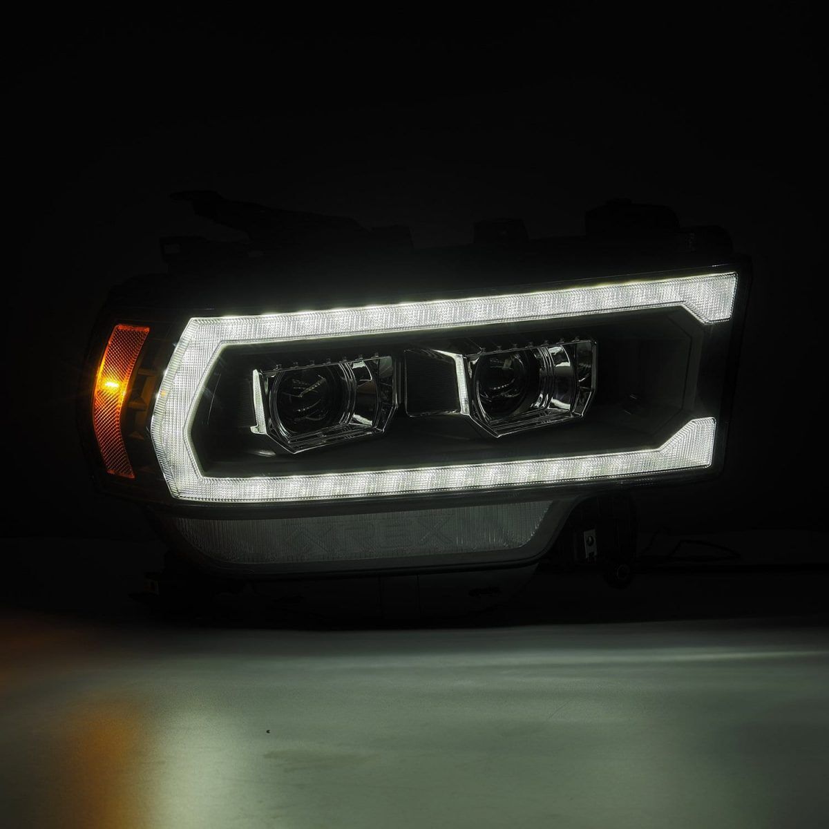 2019-2024 Ram 2500/3500 LUXX-Series LED Projector Headlights Black by AlphaRex