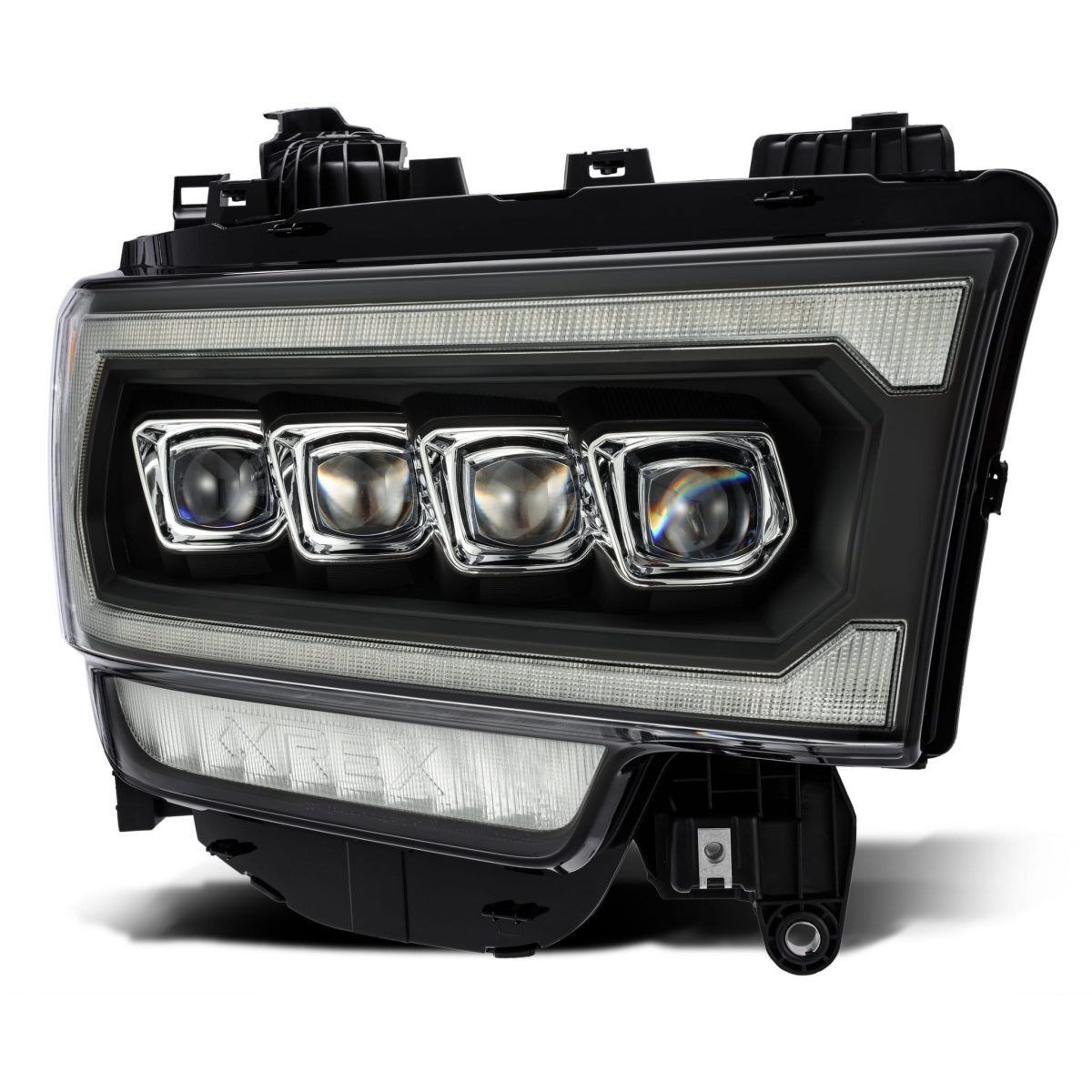 2019-2024 Ram 2500/3500 NOVA-Series LED Projector Headlights Black by AlphaRex