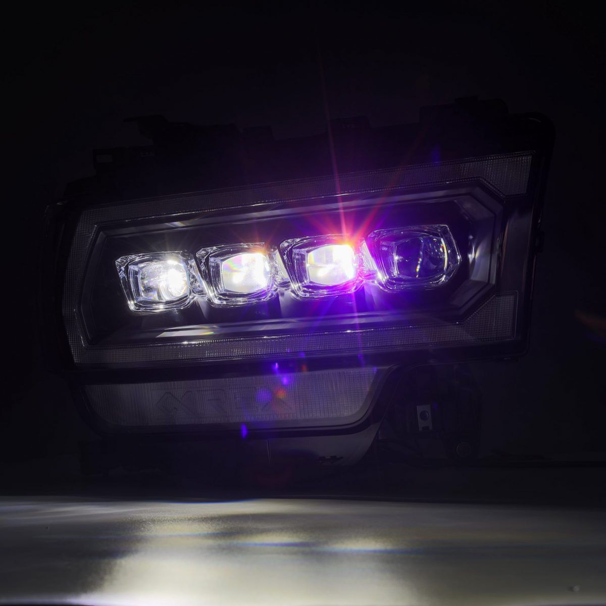 2019-2024 Ram 2500/3500 NOVA-Series LED Projector Headlights Black by AlphaRex