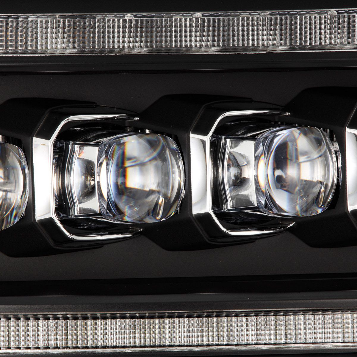 10-18 Ram 2500/3500 Truck NOVA-Series (5th Gen 2500 G2 Style) LED Projector Headlights Black by AlphaRex