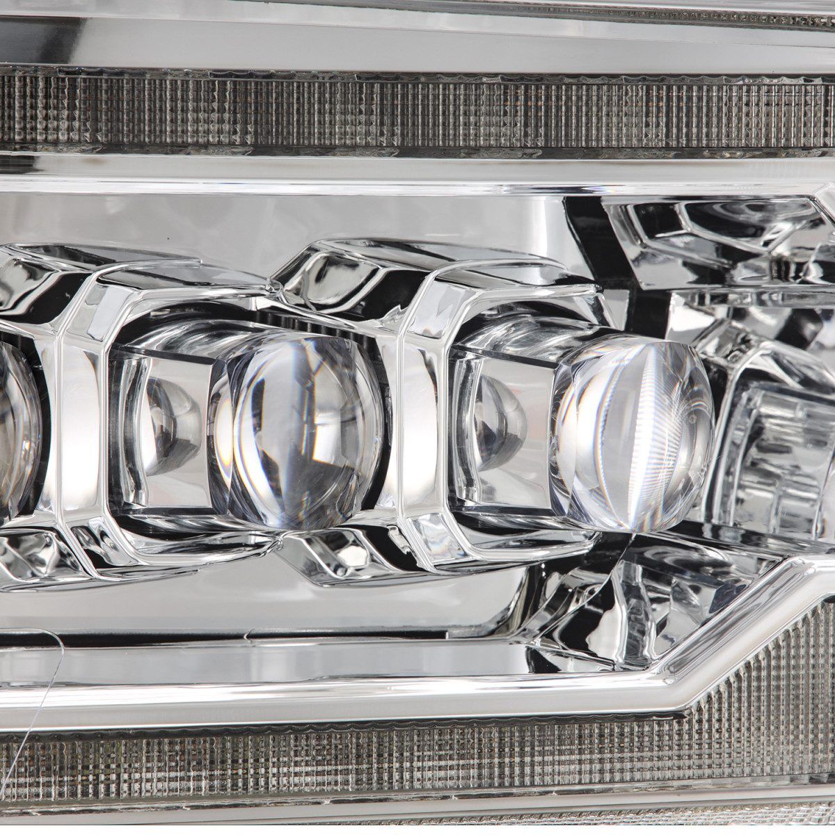 09-18 Ram 1500 Truck NOVA-Series (5th Gen 2500 G2 Style) LED Projector Headlights Chrome by AlphaRex