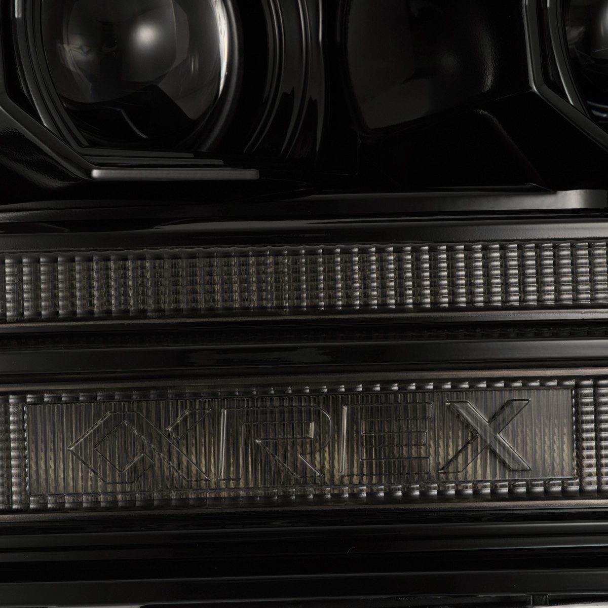 09-18 Ram 1500 Truck LUXX-Series (5th Gen 2500 G2 Style) LED Projector Headlights Alpha-Black by AlphaRex