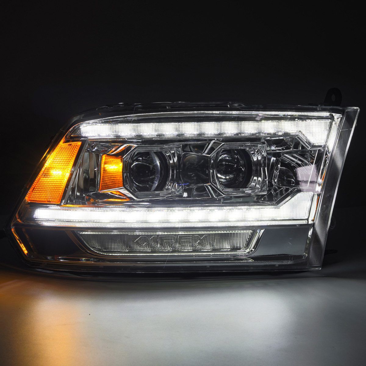 10-18 Ram 2500/3500 Truck PRO-Series (5th Gen 2500 G2 Style) Projector Headlights Chrome by AlphaRex