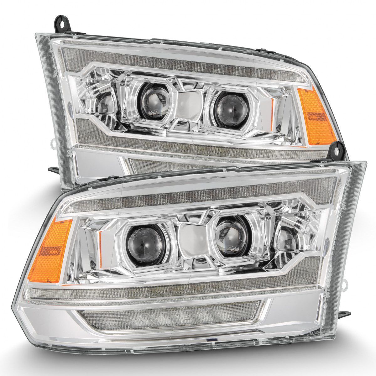 10-18 Ram 2500/3500 Truck PRO-Series (5th Gen 2500 G2 Style) Projector Headlights Chrome by AlphaRex - 880562