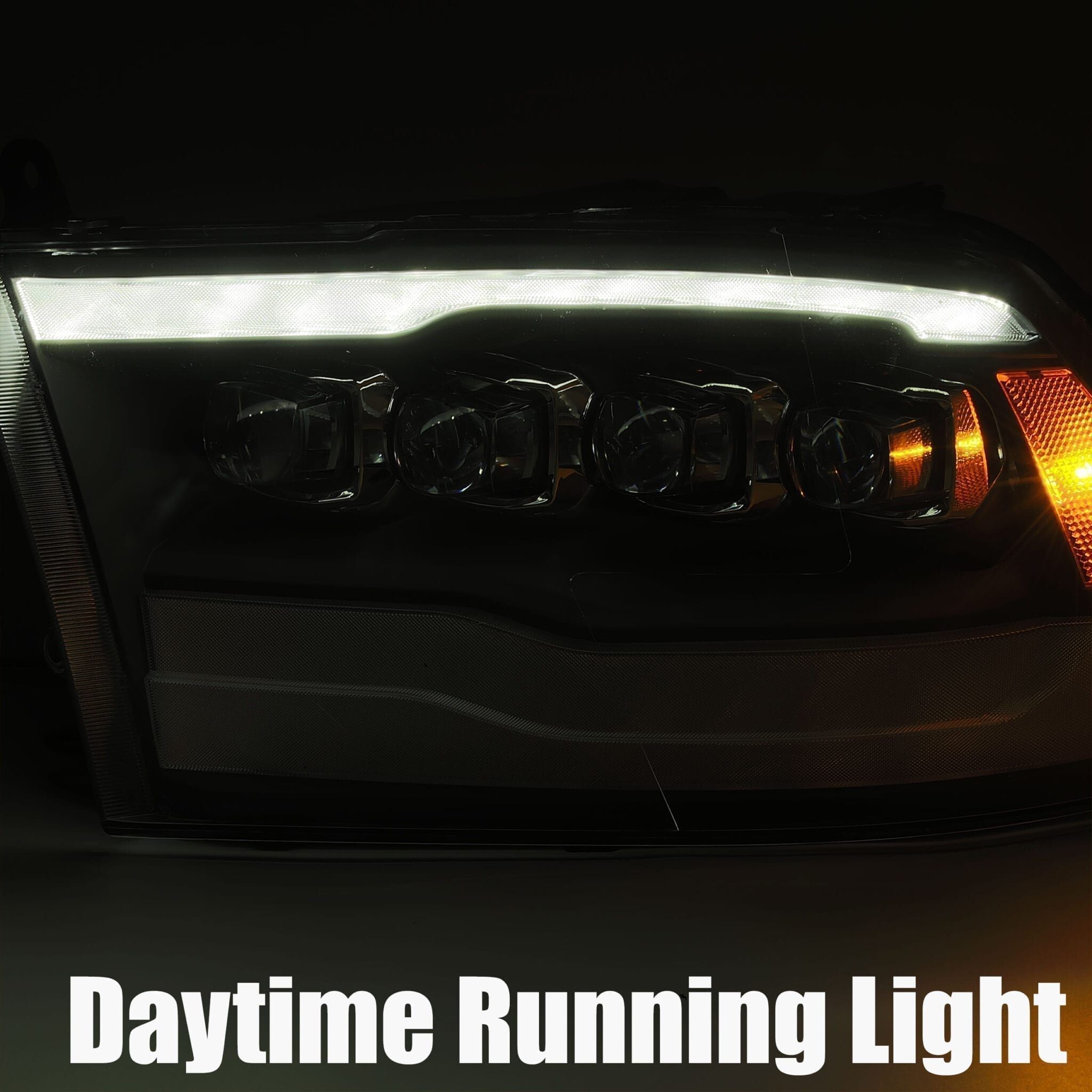 10-18 Ram 2500/3500 Truck NOVA-Series LED Projector Headlights Chrome by AlphaRex