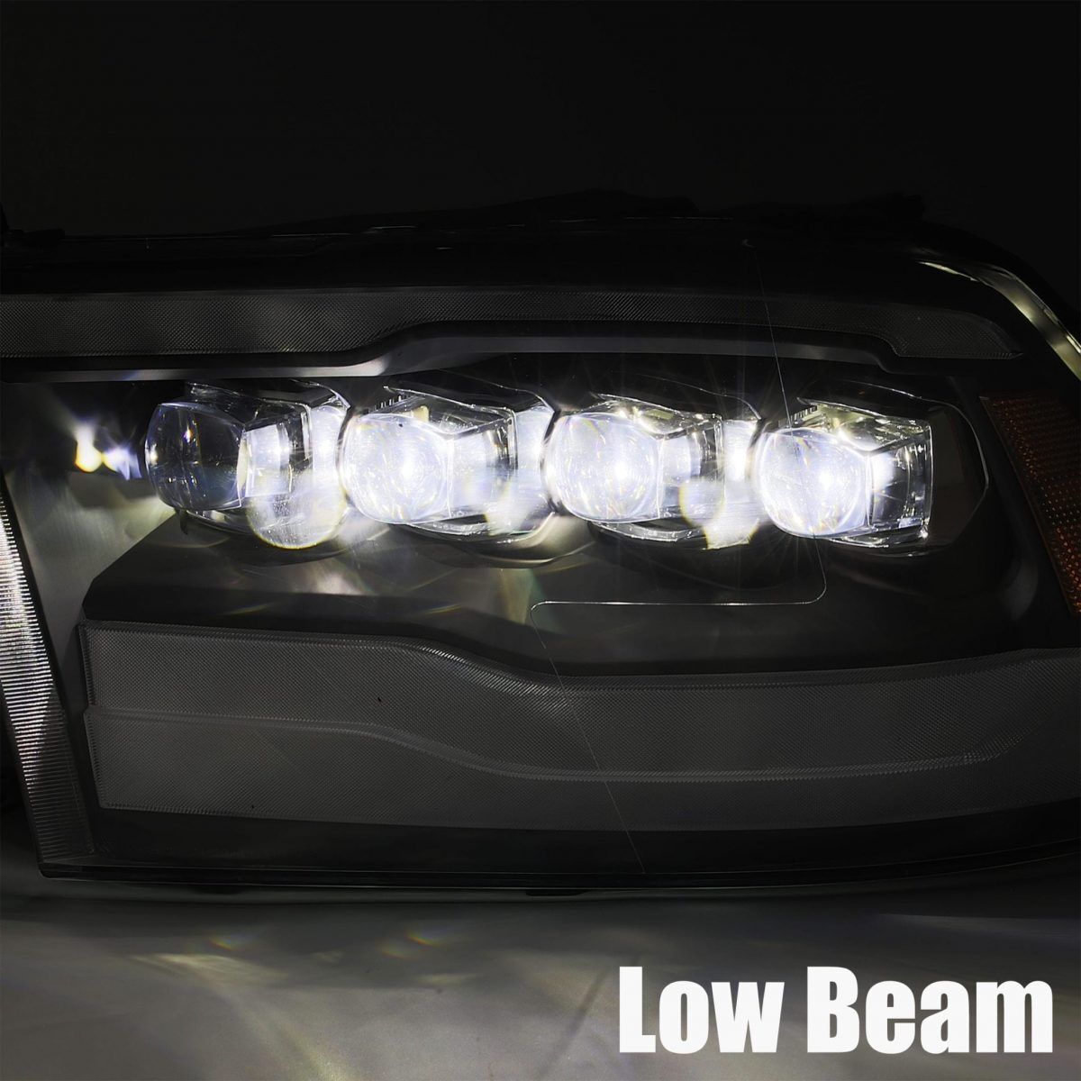 10-18 Ram 2500/3500 Truck NOVA-Series LED Projector Headlights Chrome by AlphaRex