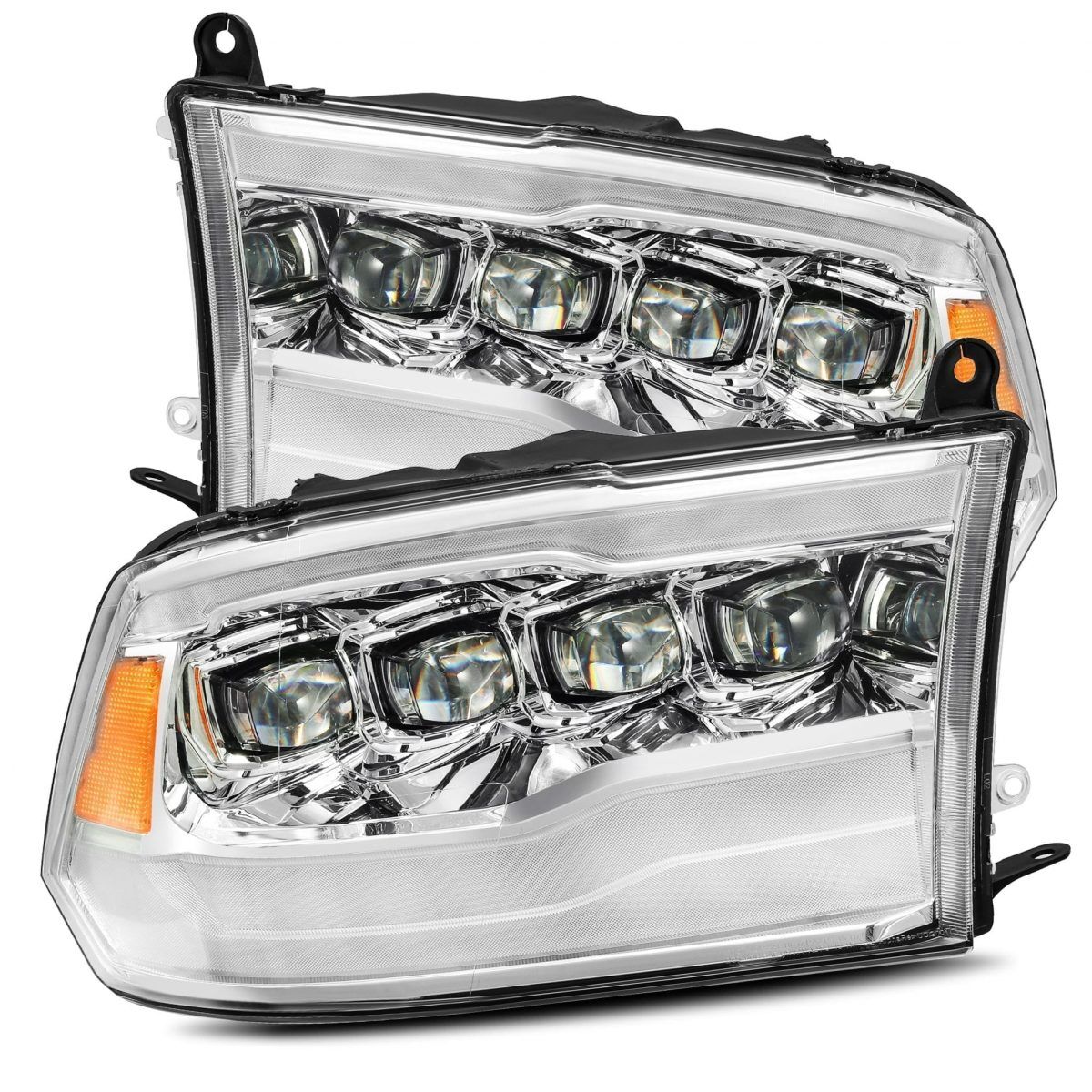 10-18 Ram 2500/3500 Truck NOVA-Series LED Projector Headlights Chrome by AlphaRex - 880591